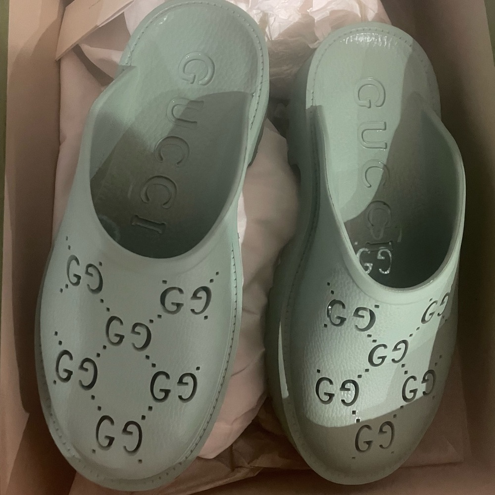 Gucci rubber mule